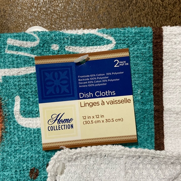 Home Collection 5 Piece Oven Mitt Pot Holders Dish Cloths Kitchen Bundle (New) - Picture 12 of 13